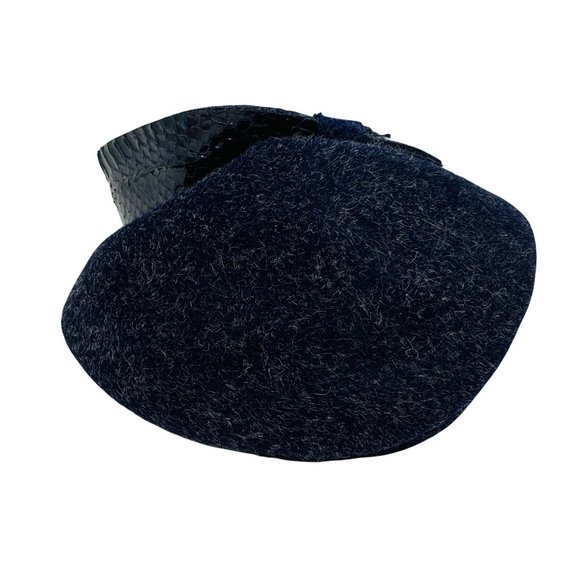 Vintage 1950s Navy Wool Architectural Cap Colby Hat main image 4